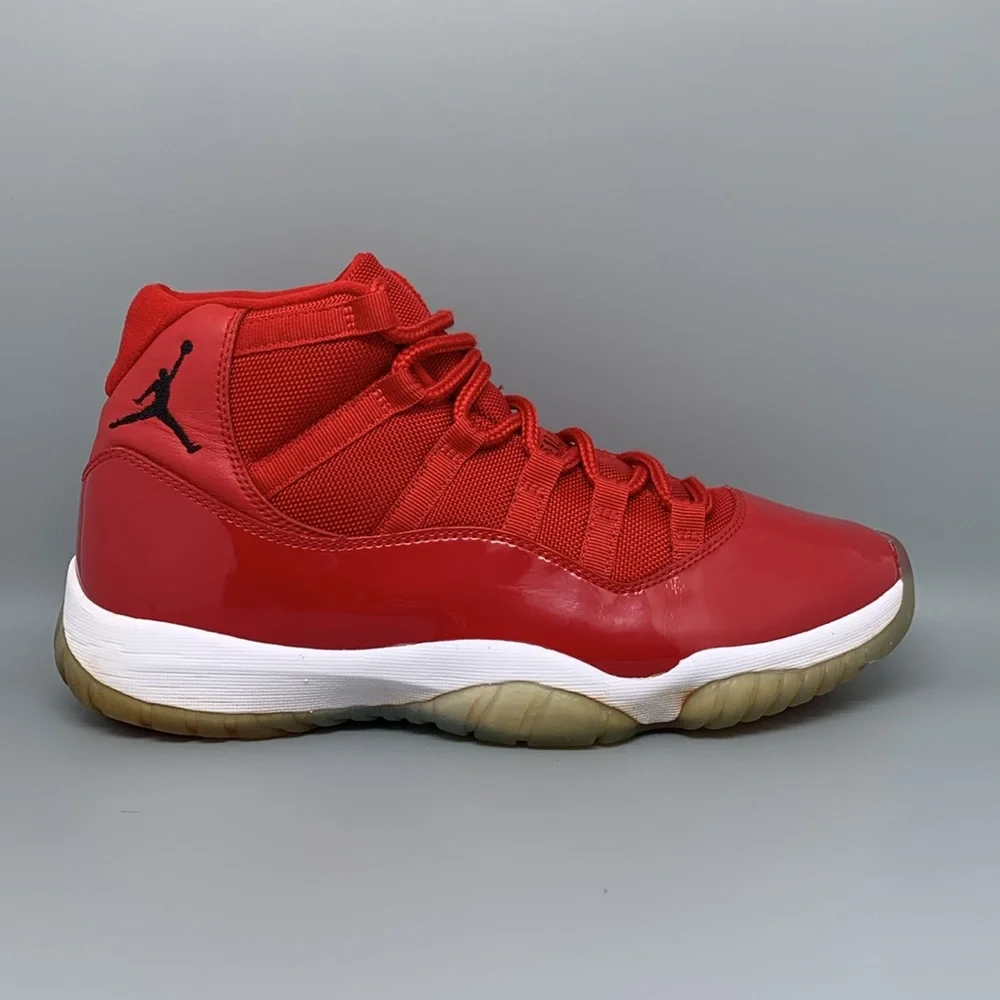 Jordan 11 Retro High Win Like '96 Basketball‎ Shoes 378037-623 Men's Sz 10.5